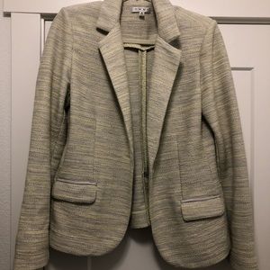 CAbi lemon zest one button blazer